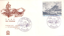ARCTIC-ANTARCTIC, FRENCH S.A.T. AIR MAILS, 1976 CAPT. COOK EXPEDITION TO ANTARCTICA ON FDC - Poolreizigers & Beroemdheden