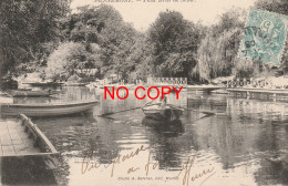 78 DENNEMONT. Rameur Sur Barque Au Petit Bras De Seine 1906 - Autres & Non Classés