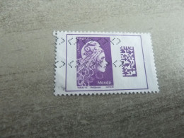 Type Marianne D'Yz - Datamatrix Surchargé - Tvp Monde - Yt 5271 - Violet - Oblitéré - Année 2018 - - Used Stamps