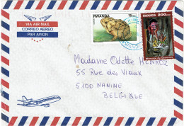 CTN91- RWANDA LETTRE AVION - Lettres & Documents