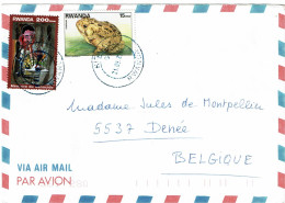 CTN91- RWANDA LETTRE AVION - Lettres & Documents