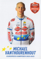 Cyclisme , MICHAEL VANTHOURENHOUT 2022 - 2023 - Radsport
