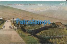 229662 SPAIN ESPAÑA TENERIFE PICO DE TEIDE DESDE MATANZA POSTAL POSTCARD - Other & Unclassified