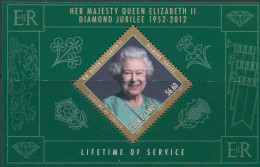 Cook Islands 2012 SG1654 Diamond Jubilee Portrait QEII MS MNH - Cook Islands