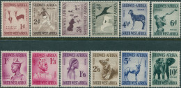 South West Africa 1954 SG154-165 Rock Paintings Natives Animals Set MLH - Namibie (1990- ...)