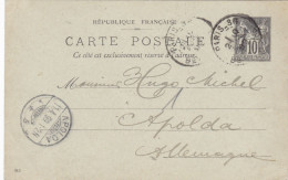 FRANCIA - INTERO POSTALE -VIAGGIATO - VIAGGIATO - 1899 - Altri & Non Classificati