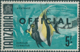 Tanzania Official 1967 SGO27 5/- Moorish Idol Fish FU - Tansania (1964-...)