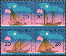 Nauru 1975 SG133a South Pacific Commission Se-tenant Block MNH - Nauru
