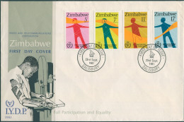 Zimbabwe 1981 SG602-605 International Year Of Disabled Persons FDC - Zimbabwe (1980-...)