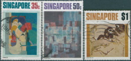 Singapore 1972 SG175-177 Contemporary Art (3) FU - Singapore (1959-...)