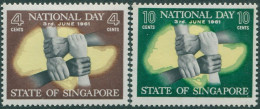 Singapore 1961 SG61-62 National Day Set MLH - Singapour (1959-...)