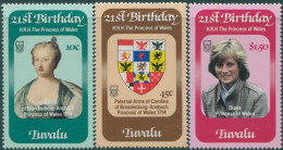 Tuvalu 1982 SG184-186 Princess Of Wales Birthday Set MNH - Tuvalu
