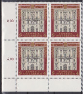 1982 , Mi 1697 ** (3) - 4er Block Postfrisch -  275 Jahre Dorotheum , Wien - Unused Stamps