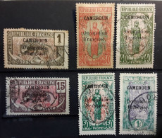 CAMEROUN 1916 Occupation Française 6 Timbres Yvert No 67, 72,75,77,79,81 , O, TB - Used Stamps