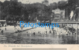 229663 GERMANY ON THE BEACH NEAR OEVELGÖNNE POSTAL POSTCARD - Andere & Zonder Classificatie