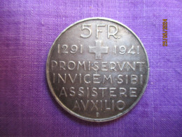 Suisse: 5 Francs 1941 - 650ème Anniversaire De La Confédération - Autres & Non Classés