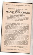 Wodecq 1856 - 1945 , Marie Delcroix - Obituary Notices