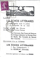 33 - Gironde - LES ECHOS LITTERAIRES - Le BOUSCAT - Autres & Non Classés
