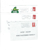 05 GAP,71 MACON, 84 VALREAS 3 Flammes SECAP NI (1996 1998 2002) Accueil Du Tour De France Cyclisme -  (1343) - Mechanical Postmarks (Advertisement)