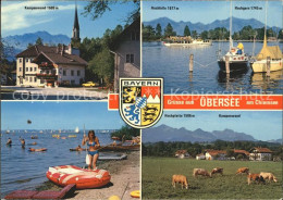 71994668 Uebersee Feldwies Chiemlake Kampenwand Hochfelln Hochgern Hochplatte Ku - Autres & Non Classés