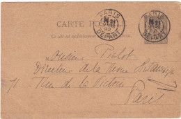 FRANCIA - INTERO POSTALE -VIAGGIATO - VIAGGIATO - 1892 - Autres & Non Classés