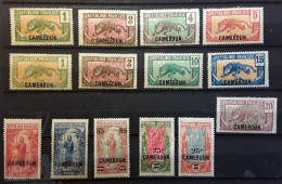 CAMEROUN 1921 Mandat Français 14 Timbres Avec Nuances  Yvert 84 / 90,92,96,102,103,105 Neufs **/*  TB - Neufs