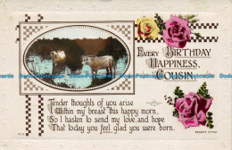 R160492 Greetings. Every Birthday Happiness Cousin. Cattle. Regent. RP - Monde