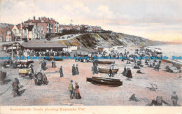 R160493 Bournemouth Sands Showing Boscombe Pier. Milton. Artlette. 1907 - Monde