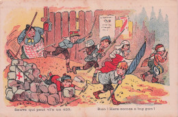 SAUVE QUI PEUT VL'A UN 420  ILLUSTRATEUR RAOUL VION - War 1914-18