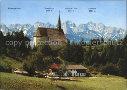 71994528 Schleching Steichenkapelle Kaisergebirge Totenkirchl Sonneck Schleching - Autres & Non Classés