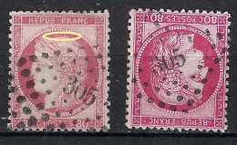 FRANCE  PC Des GC Ca.1860-75: 2x Le No 305 (Bar-le-Duc) Sur Y&T 57,57a, 2 Nuances - 1871-1875 Ceres