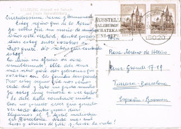 55258. Postal SALZBURG (Austria) 1967. Slogan Exposicion TESORO De Salzburg. Vista Rio Salzach - Briefe U. Dokumente