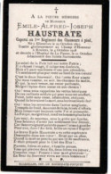 ABL , Haustrate , Caporal Au 1er Régiment  Chasseur à Pied , Ellezelles 1890 - Roulers 1918 La Panne - Obituary Notices