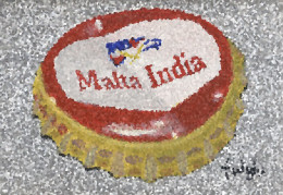 F6-125 Litografía Cerveza Malta India Puerto Rico. The Frosted Collection. - Publicité