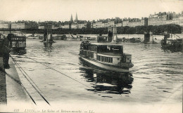 CPA 69 - Lyon - La Saône Et Bateau-mouche - Lyon 1