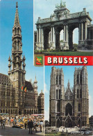 Belgium Brussels Multi Views Postcard - Other & Unclassified