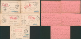 Guerre 14-18 - Archive De 5 Documents De Seraing (1917) > Prison De Siegburg + Censure Différente. - Krijgsgevangenen