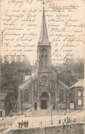 54 Longwy Le Bas église CPA Cachet Convoyeur Longwy à Longuyon 1903 - Longwy