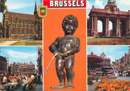 Belgium Brussels Multi Views Postcard - Other & Unclassified