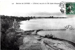 Cannes. Ile Sainte Marguerite, Une Vue De L'ile Sainte Marguerite Et De L'esterel Au Loin. - Cannes