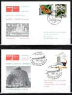 2005 Basel-Olbia-return Swissair/ Swiss1er Vol First Flight Erstflug-2 Covers - Primeros Vuelos