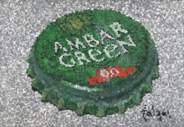F6-128 Litografía Cerveza Ambar Green Spain. The Frosted Collection. - Werbepostkarten
