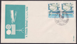 .Yugoslavia, 1963-07-26, Croatia, Pula, Film Festival, Special Postmark & Cover - Other & Unclassified