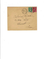 80 AMIENS Cachet Manuel 1/10/1932 YT 139 Semeuse & 174 Pasteur En Arrivée 75 CLAMART Double Cercle 1347 - Covers & Documents