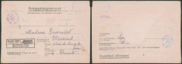 Guerre 40-45 - Lettre "Kriegsgefangenenpost" Expédié Du Kriegs-Gef. Glaser-Batl. XVI (Dusseldorf) > Chasseneuil - Guerre De 1939-45