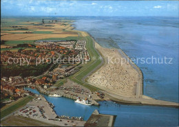 71993192 Neuharlingersiel Fliegeraufnahme Mit Hafen Strand Neuharlingersiel - Sonstige & Ohne Zuordnung