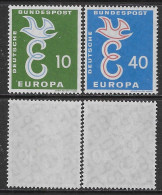 Germania Germany 1958 BRD EUROPA  Mi N.295-296 Complete Set MNH ** - Unused Stamps