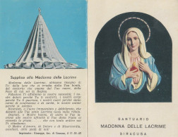 Santino Madonna Delle Lacrime - Devotion Images