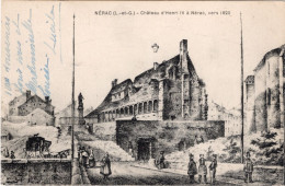 CPA 47 NERAC Chateau D'Henri IV à Nérac Vers 1820 - Dessin - 1926 - Nerac