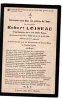 Tournai 1908 ,Robert Loiseau - Décès